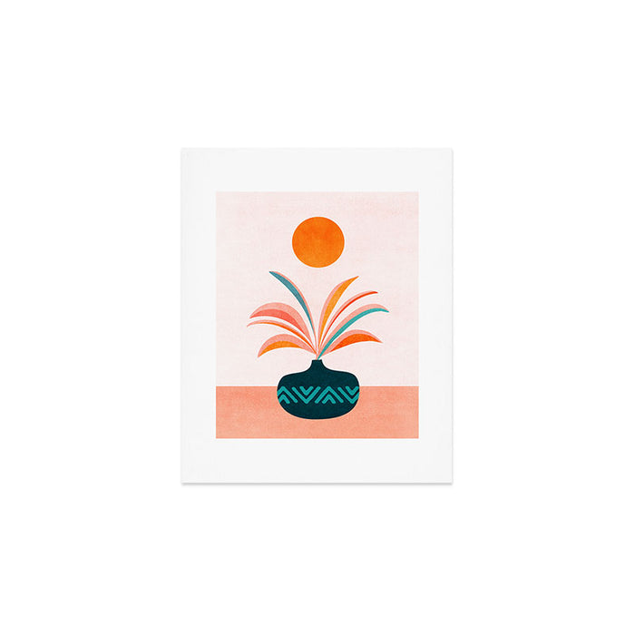 Sun Worship Colorful Plant Illustration Art Print Gallery Image 1