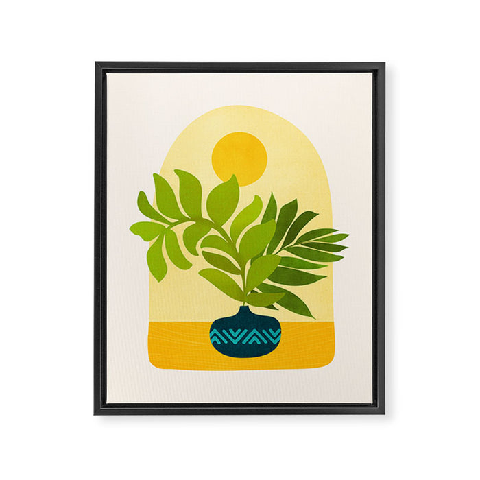 Sunday Morning Window Garden Series Framed Canvas Print Gallery Image 1