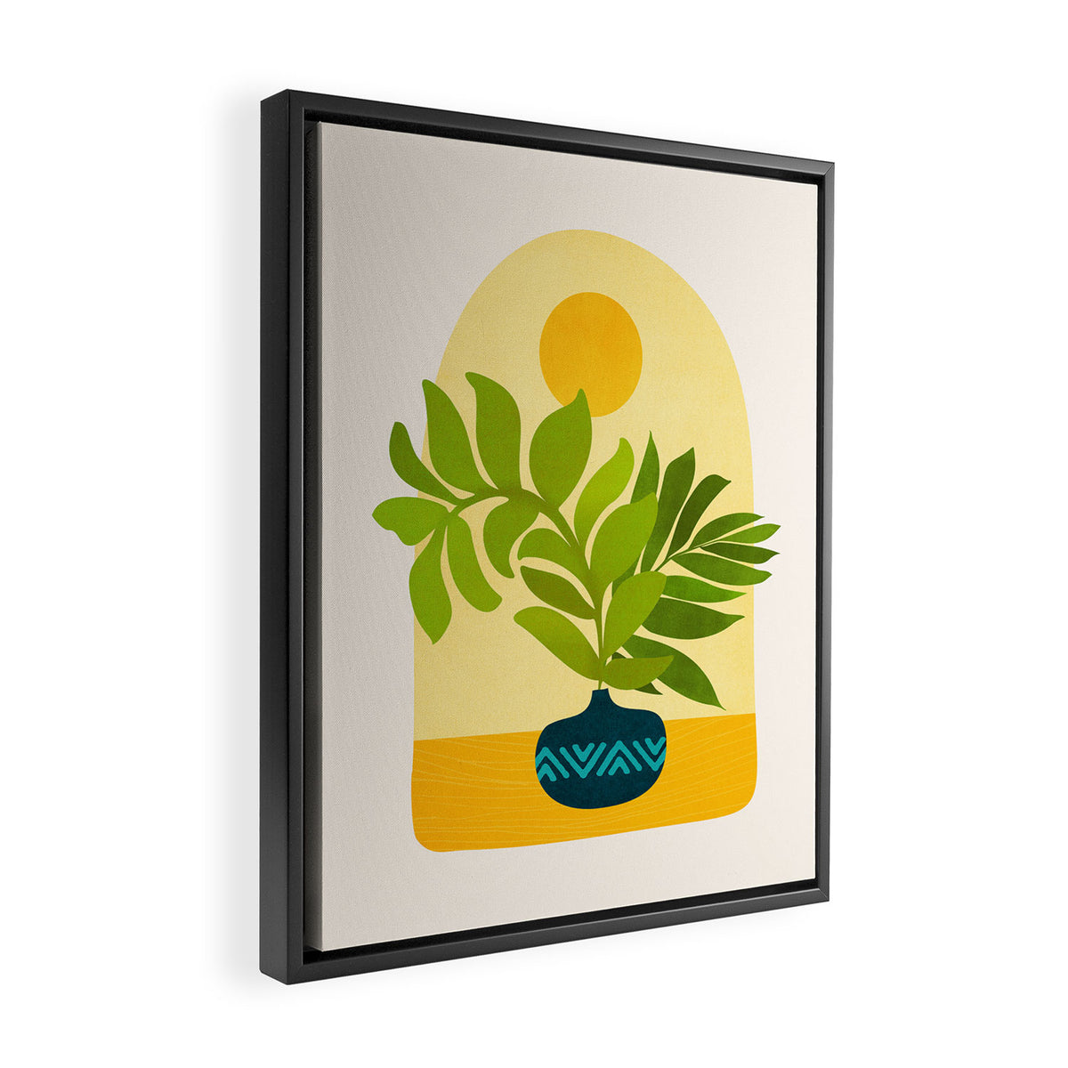 Sunday Morning Window Garden Series Framed Canvas Print Gallery Image 2