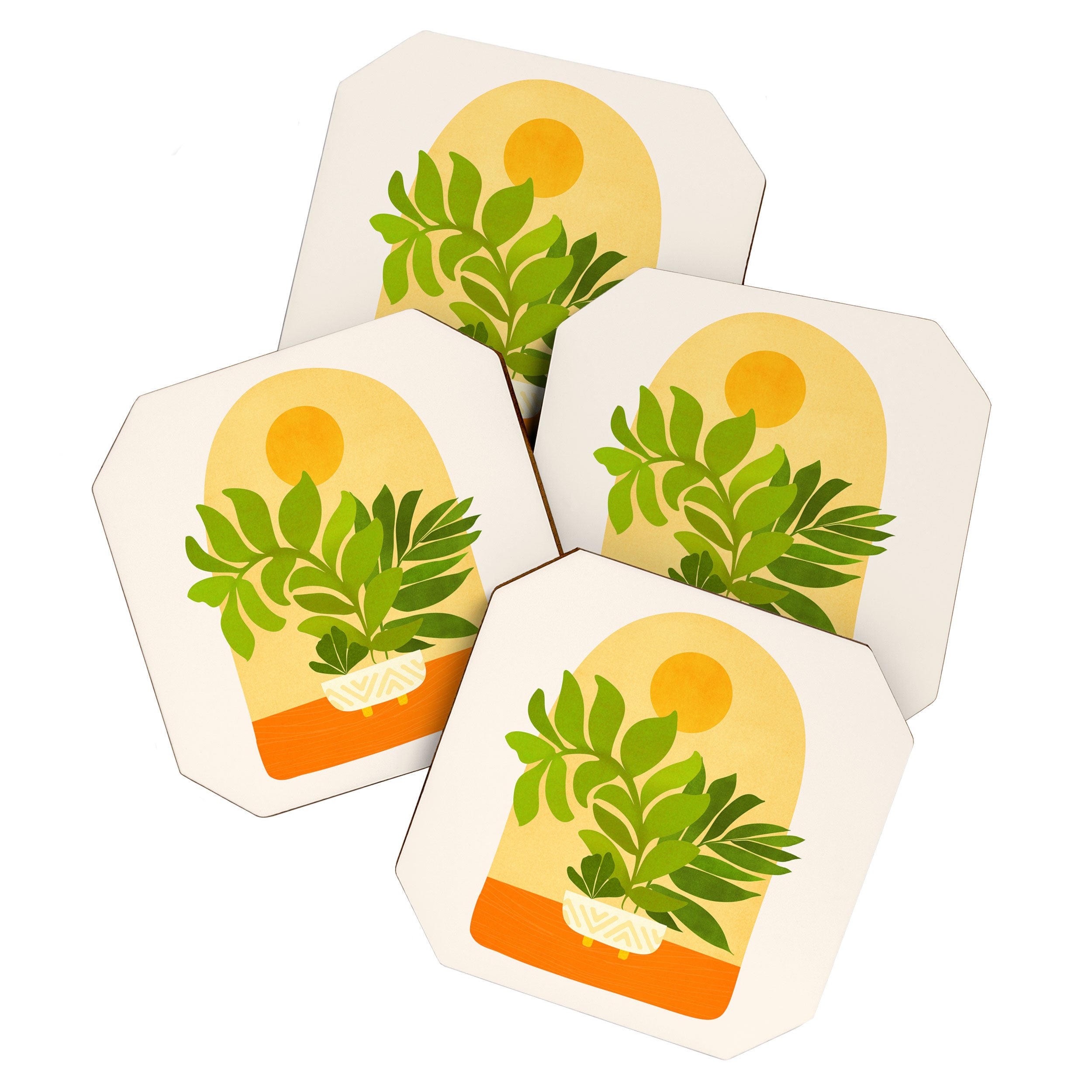 Sunday Sunset Window Garden Series Coaster Gallery Image 1