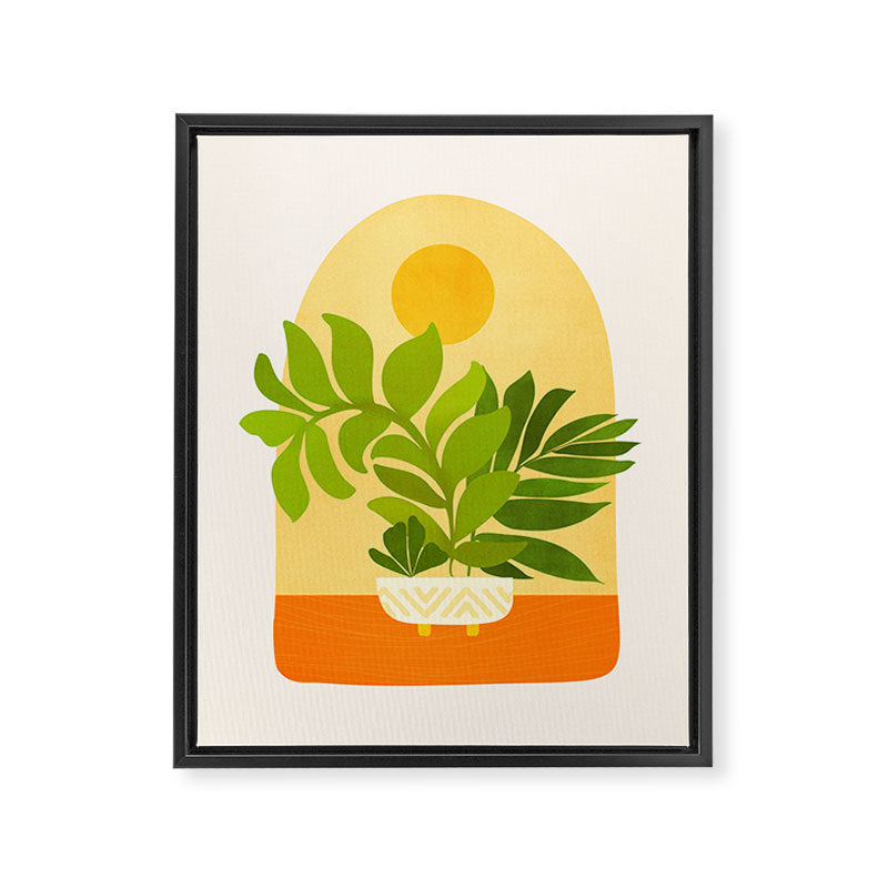 Sunday Sunset Window Garden Series Framed Canvas Print Gallery Image 6