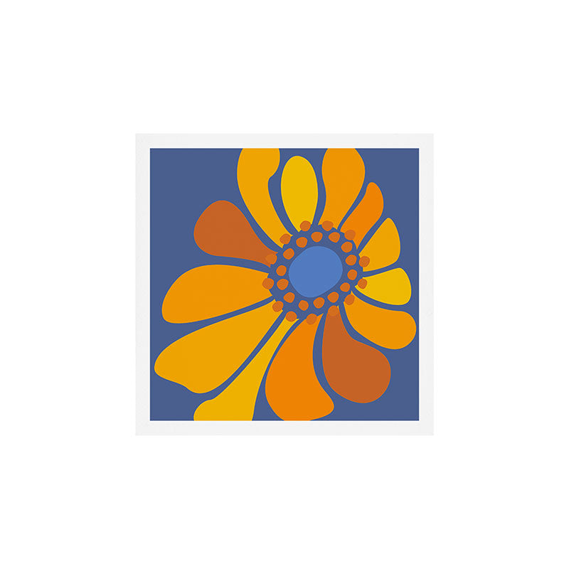 Sunflower Party 70s Floral Design  Art Print Gallery Image 1