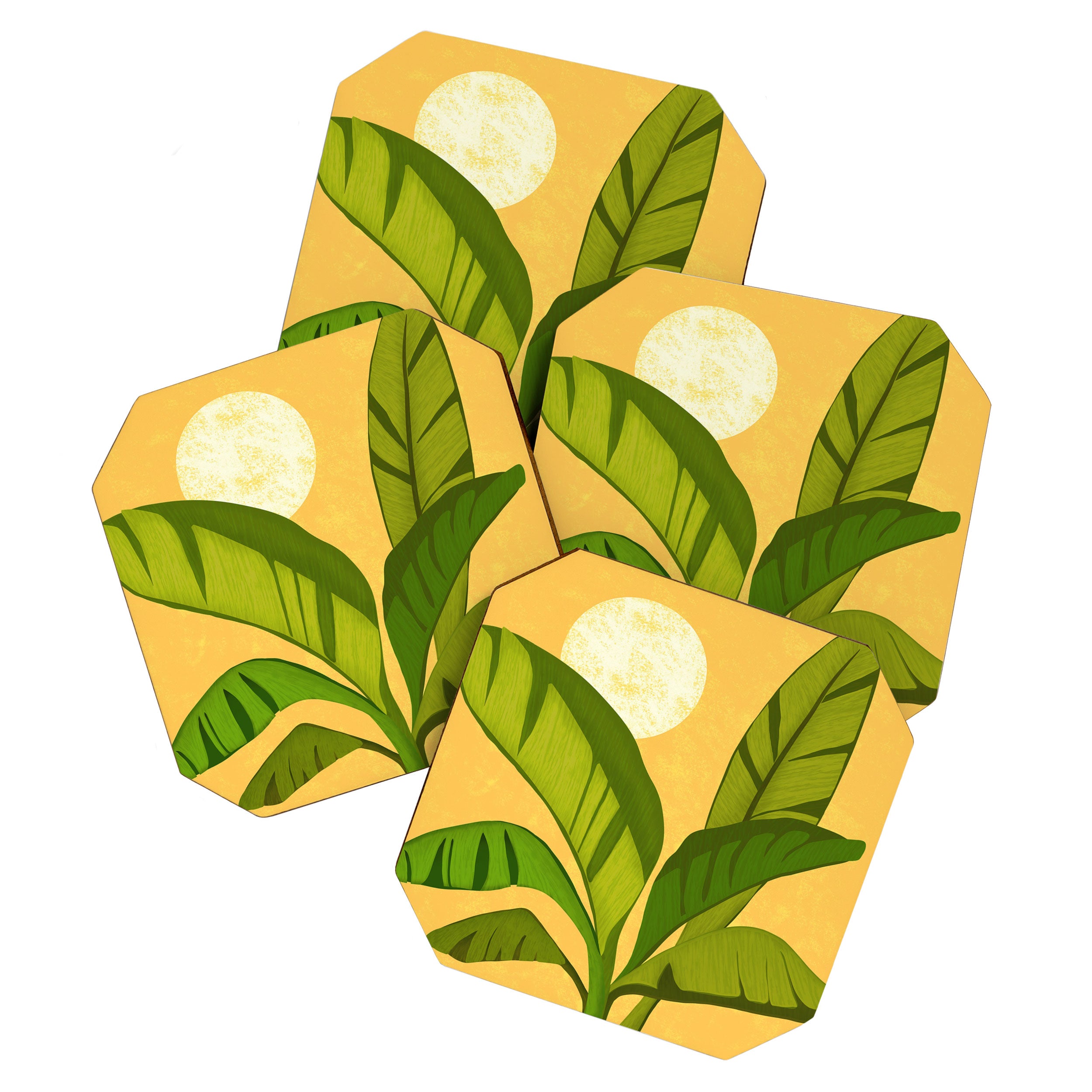 Sunny Afternoon Tropical Landscape  Coaster Gallery Image 1