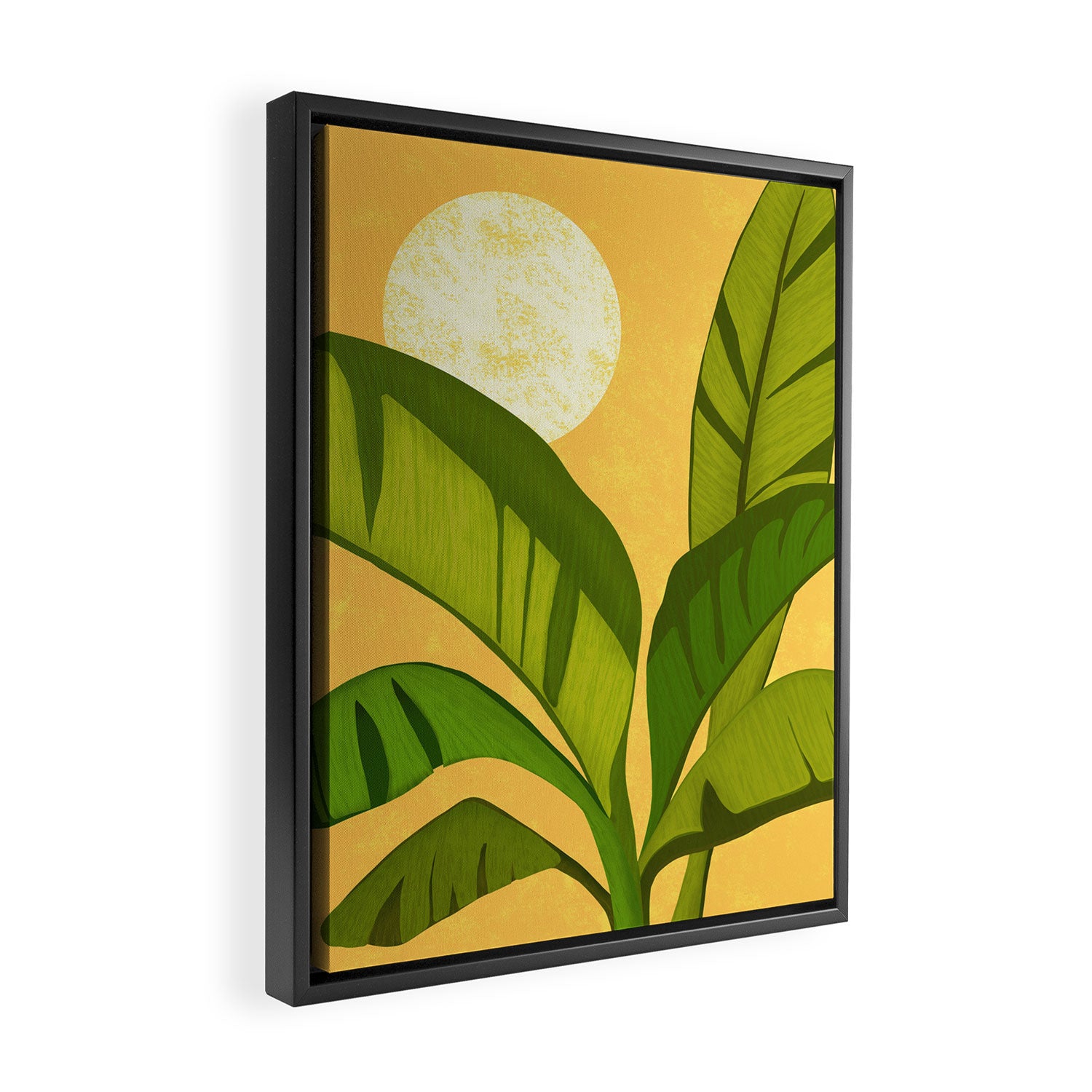 Sunny Afternoon Tropical Landscape  Framed Canvas Print Gallery Image 2