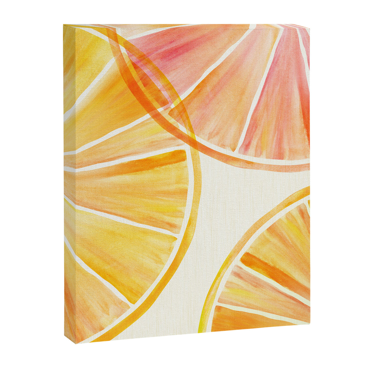 Sunny Citrus Watercolor Illustration Canvas Print Gallery Image 8