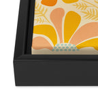 Sunny Flowers Floral Illustration Framed Canvas Print Gallery Image 3
