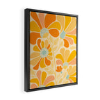 Sunny Flowers Floral Illustration Framed Canvas Print Gallery Image 2