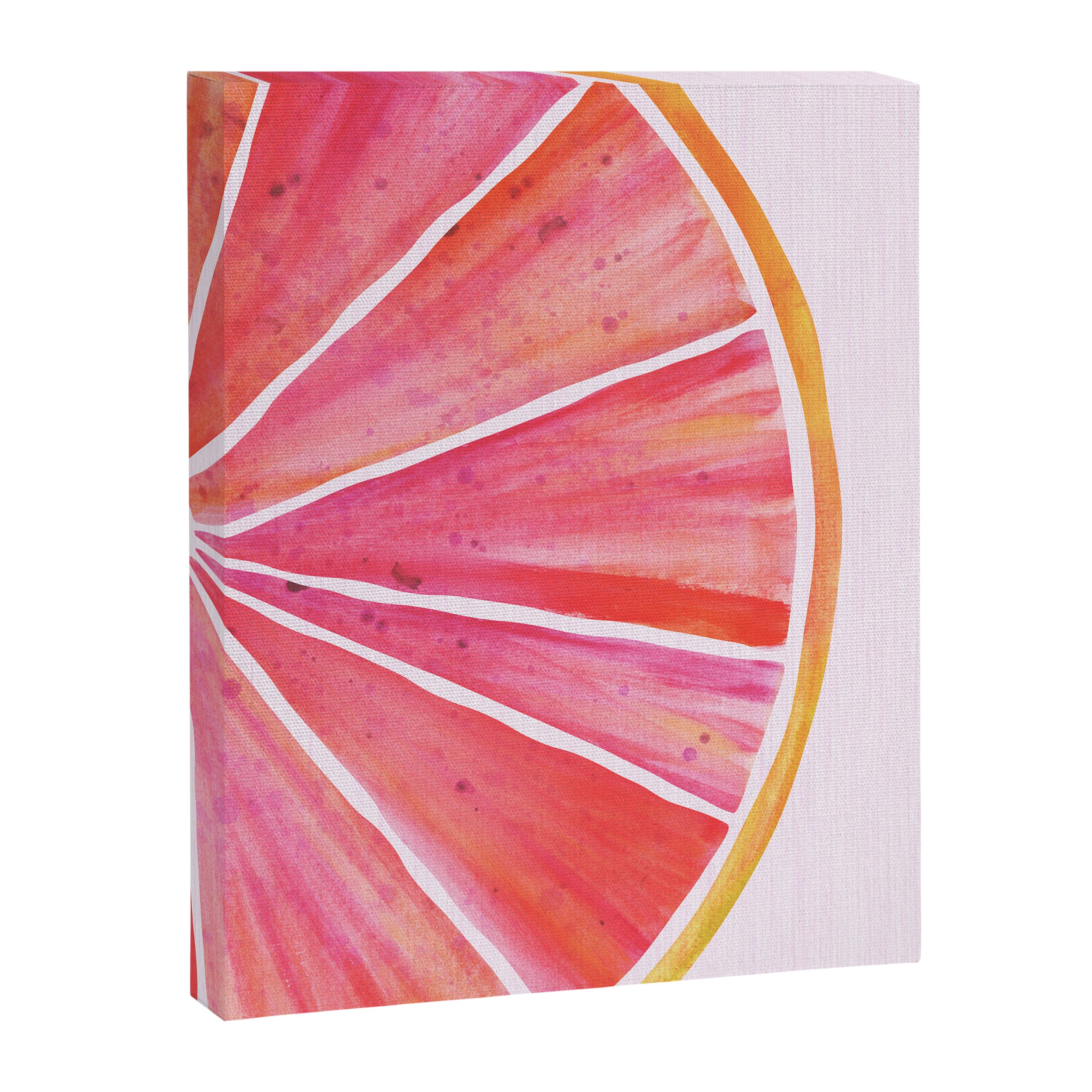 Sunny Grapefruit Watercolor Canvas Print Gallery Image 8