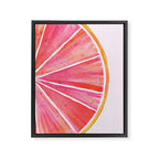 Sunny Grapefruit Watercolor Framed Canvas Print Gallery Image 8