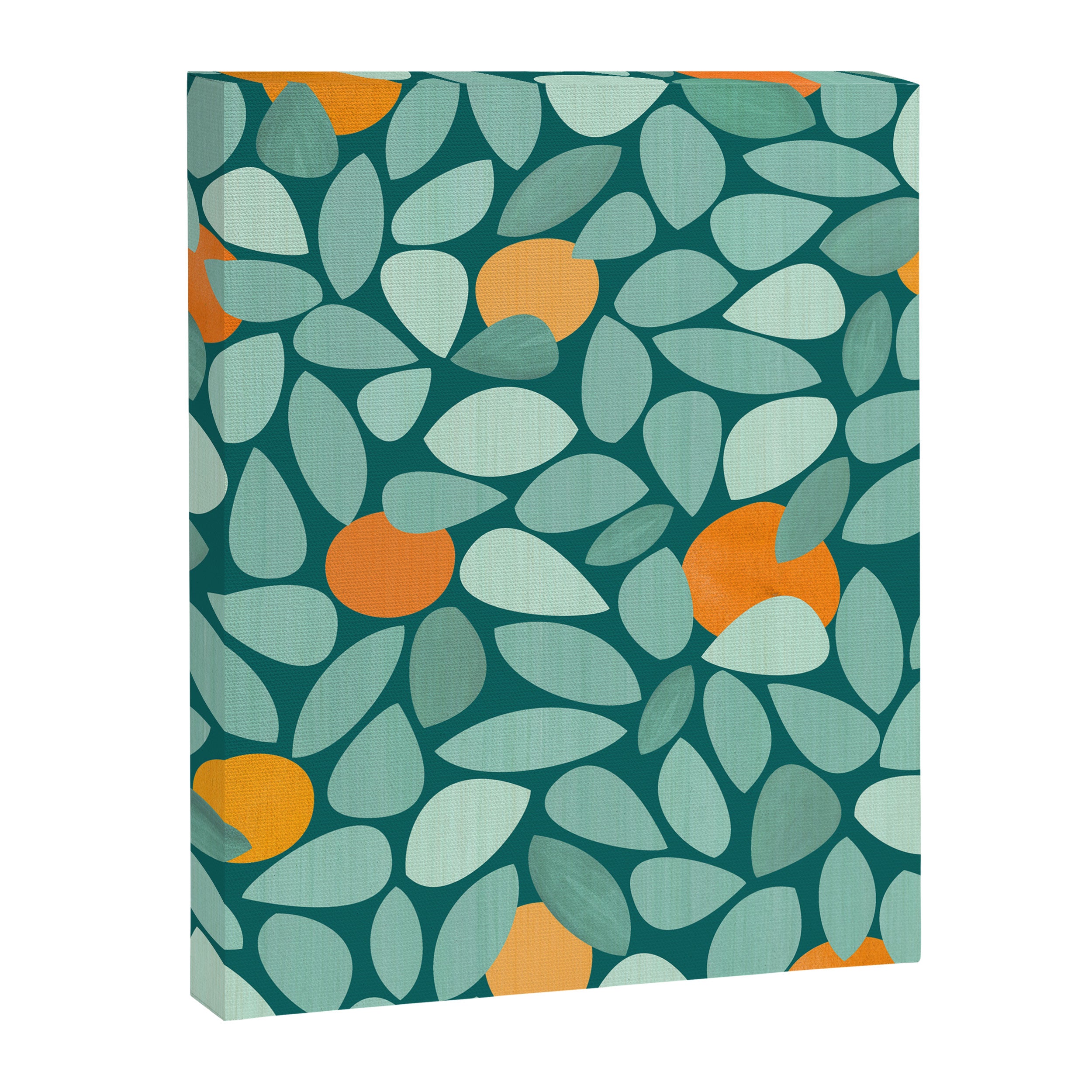 Sunny Orange Grove Abstract Pattern Canvas Print Gallery Image 8
