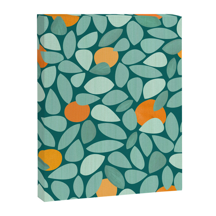 Sunny Orange Grove Abstract Pattern Canvas Print Gallery Image 1