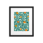 Sunny Orange Grove Abstract Pattern Framed Art Print Gallery Image 6
