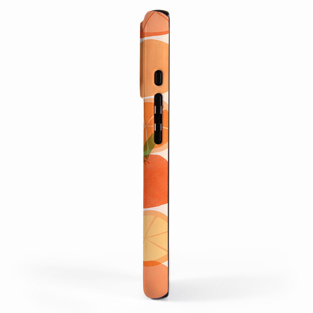 Sunny Oranges Tropical Fruit Illustration iPhone Case Gallery Image 2