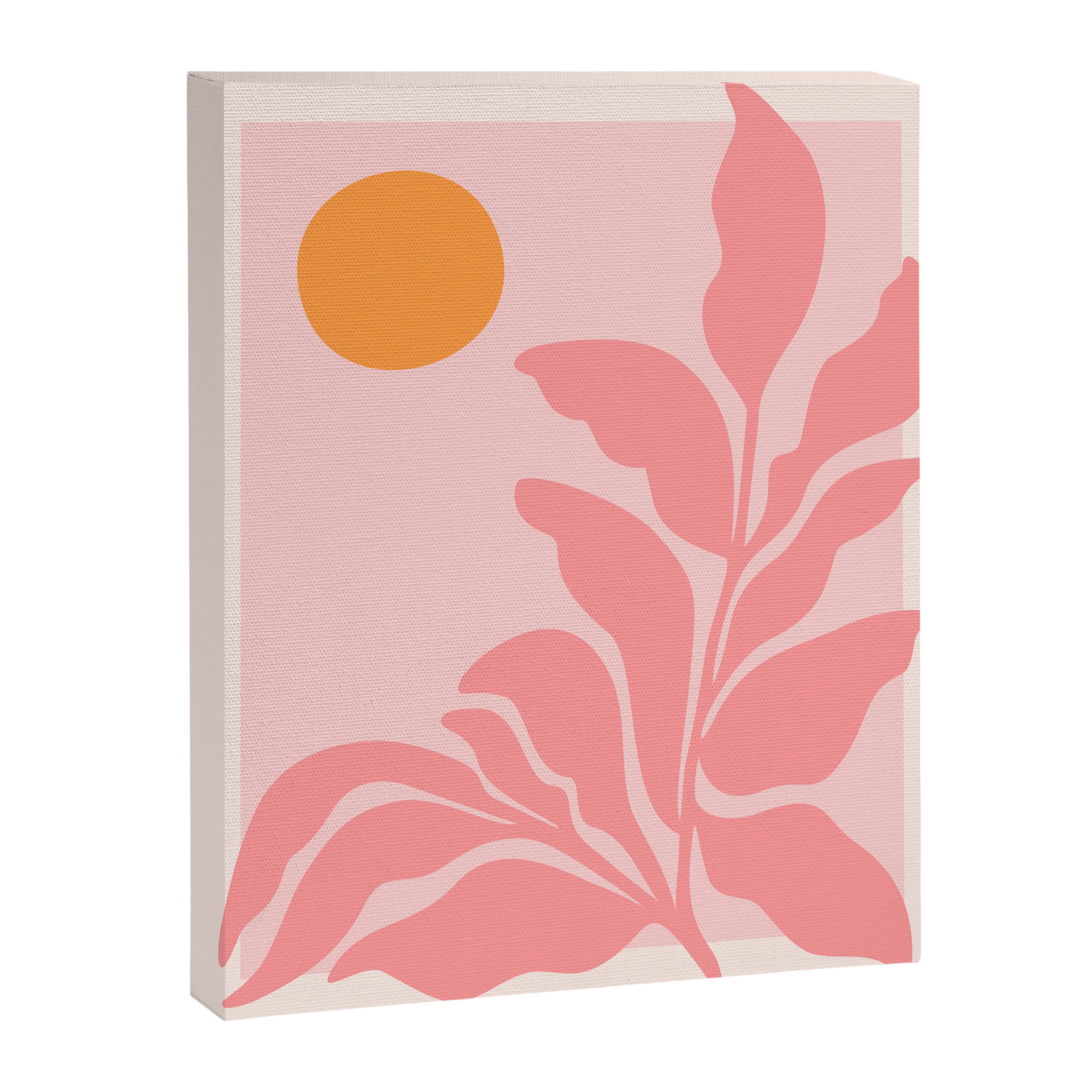 Sunny Pink Garden Canvas Print Gallery Image 6