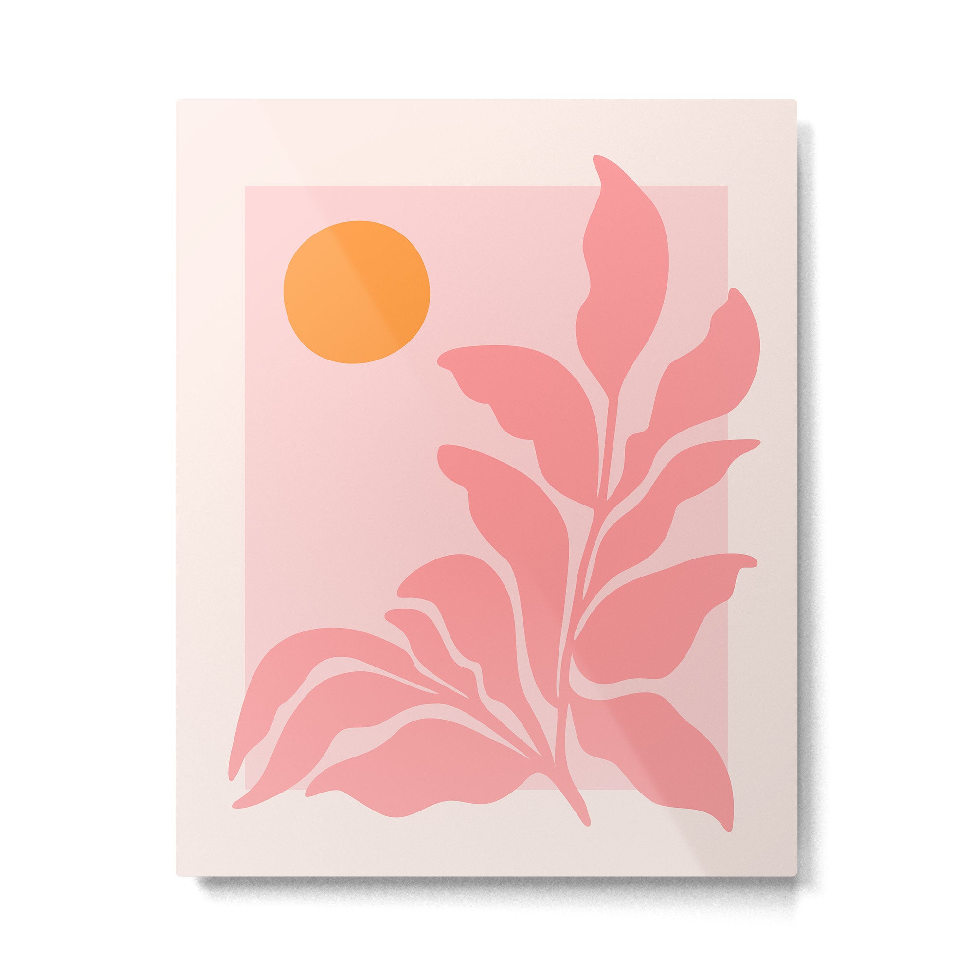 Sunny Pink Garden Metal Print Gallery Image 4
