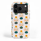 Sunny Palm Trees Pattern iPhone Case Gallery Image 1