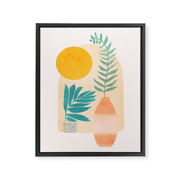 Sunny Window Garden Still Life Framed Canvas Print Gallery Image 1