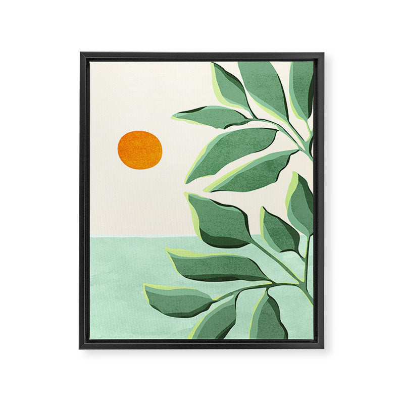 Sunset At The Beach House No2 Framed Canvas Print Gallery Image 8