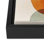 Sunset Stack Abstract Shapes Framed Canvas Print Gallery Image 3