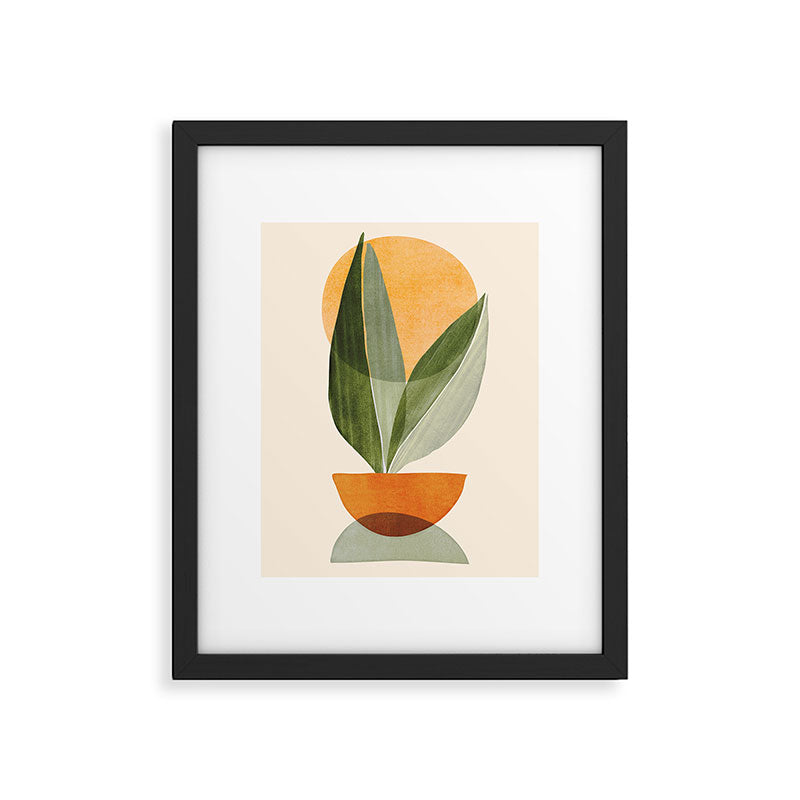 Sunset Stack Abstract Shapes Framed Art Print Gallery Image 5