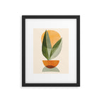 Sunset Stack Abstract Shapes Framed Art Print Gallery Image 5