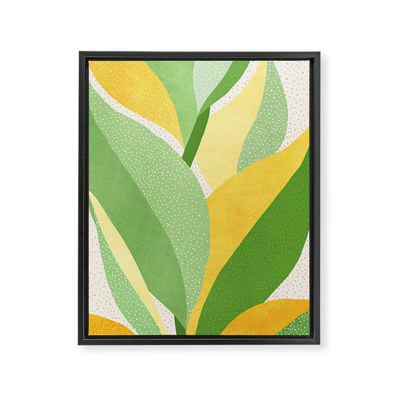 Sunshine Flora / Abstract Botanical Series Framed Canvas Print Gallery Image 6