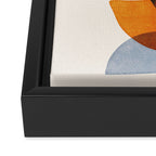 Sunshine Stack / Mid Century Abstract Illustration Framed Canvas Print Gallery Image 3