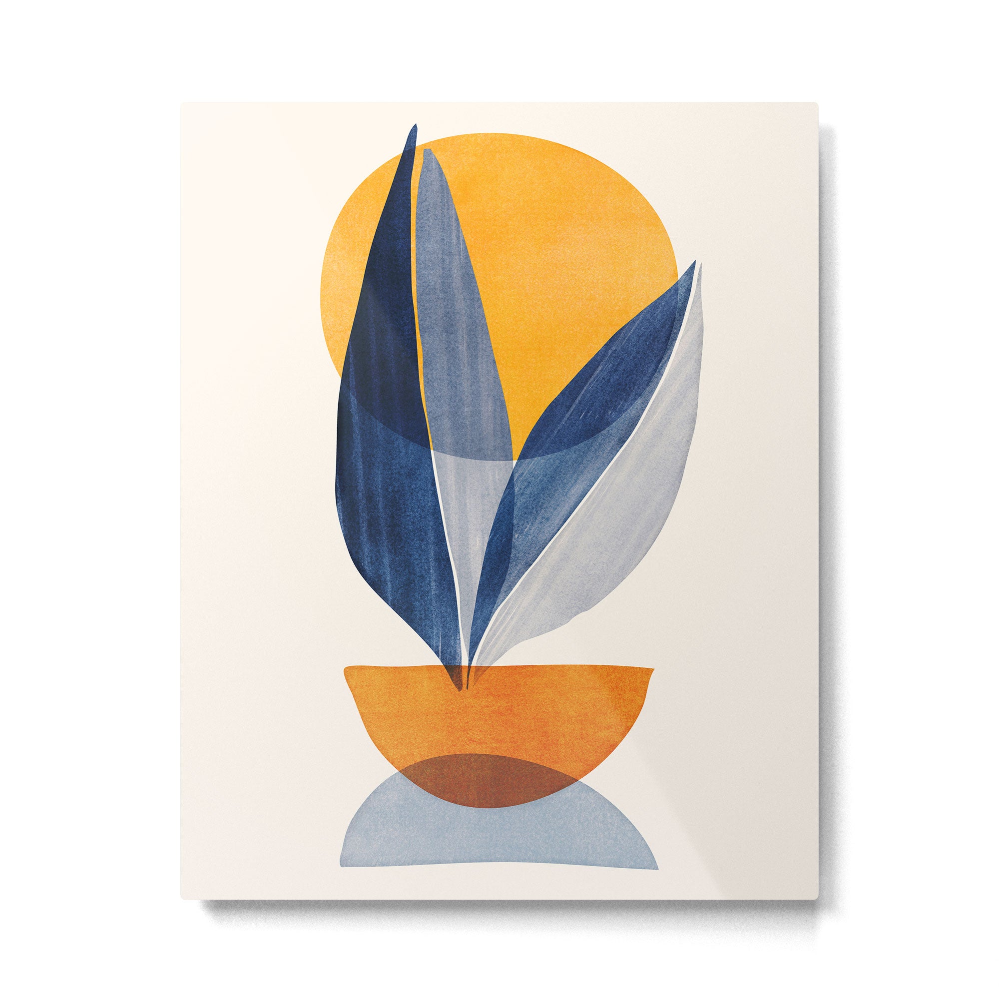 Sunshine Stack / Mid Century Abstract Illustration Metal Print Gallery Image 4