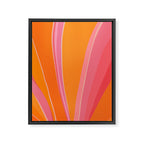 Sunshine Stripe Floral Framed Canvas Print Gallery Image 8