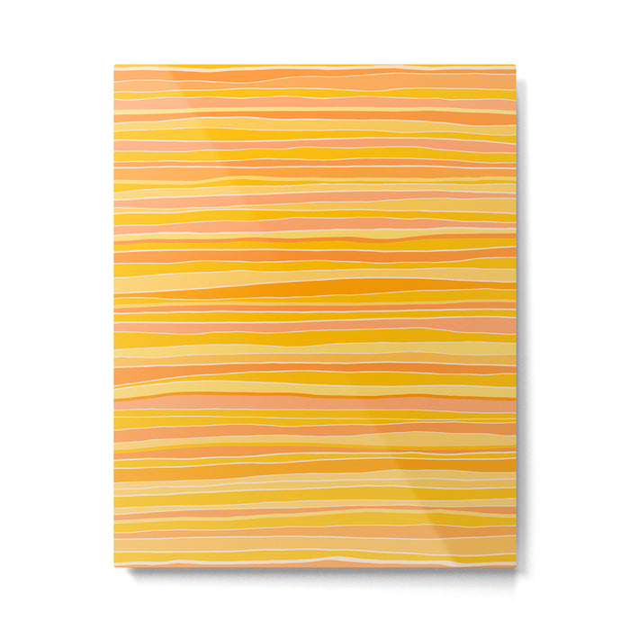 Sunshine Stripes Metal Print Gallery Image 1
