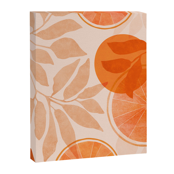 Sweet Orange Citrus Collage Canvas Print Gallery Image 1