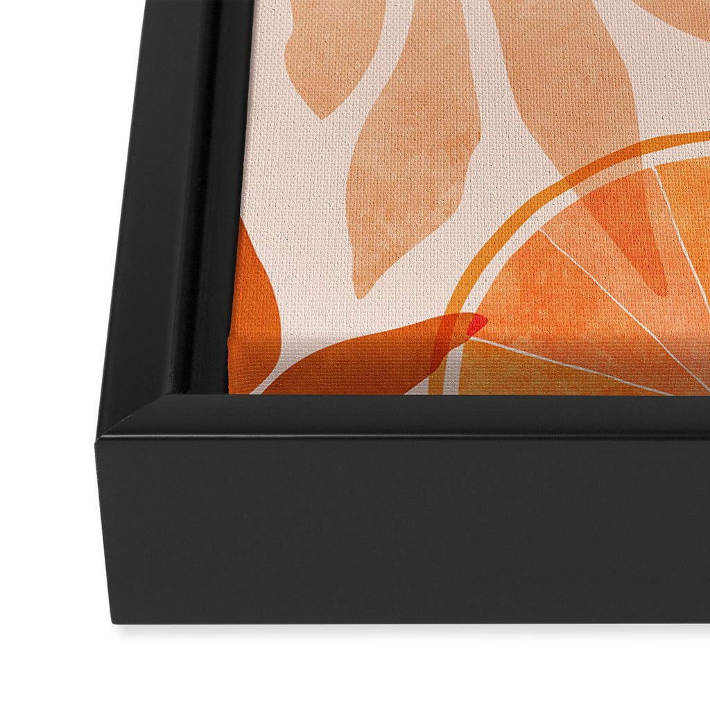 Sweet Orange Citrus Collage Framed Canvas Print Gallery Image 3