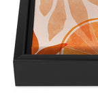 Sweet Orange Citrus Collage Framed Canvas Print Gallery Image 3
