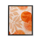 Sweet Orange Citrus Collage Framed Canvas Print Gallery Image 6