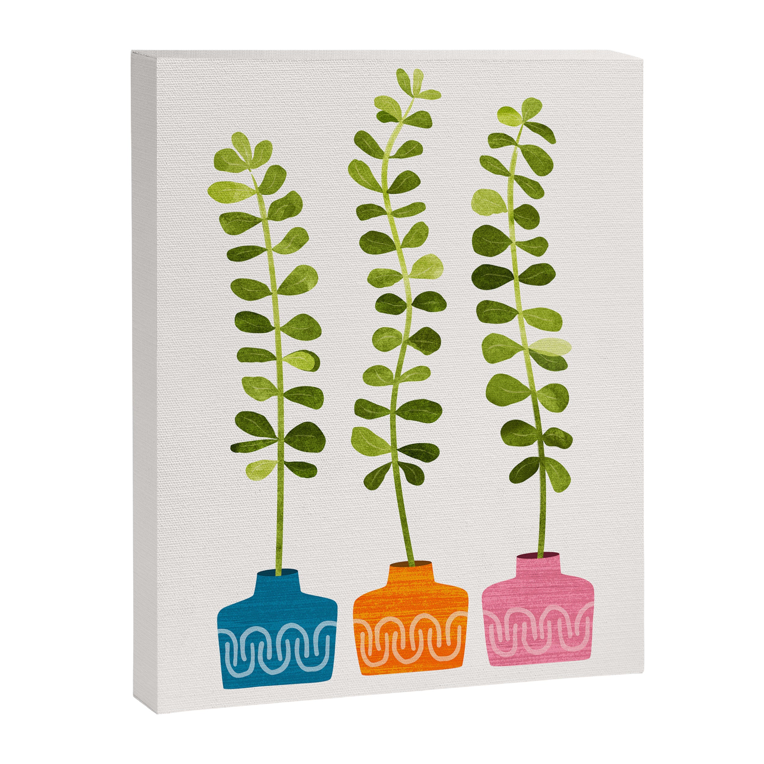 Sweet Sprout Friends - Contemporary Botanical Illustration Canvas Print Gallery Image 6