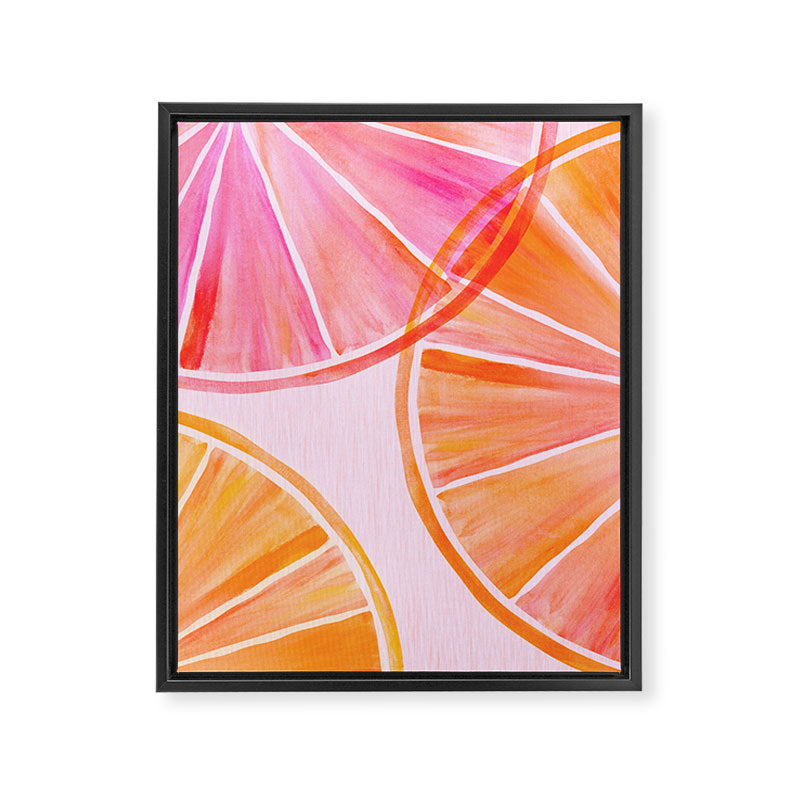 Sweet Summer Citrus - Watercolor Fruit Framed Canvas Print Gallery Image 8