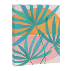 Teal and Pink Retro Sunset Palms Canvas Print Gallery Image 8