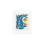 Teal Garden Sunset Art Print Gallery Image 1