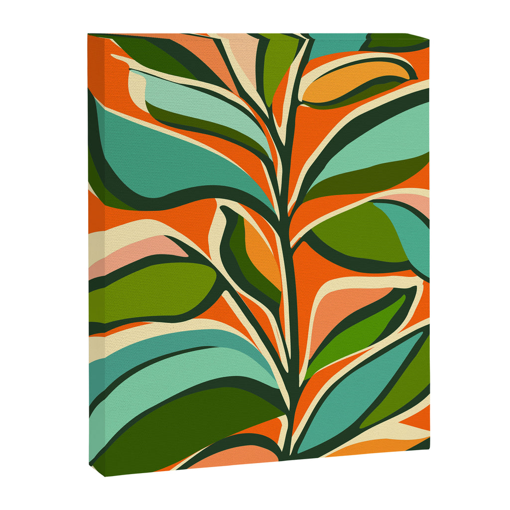 Thankful Garden - Abstract Botanical Illustration Canvas Print Gallery Image 6