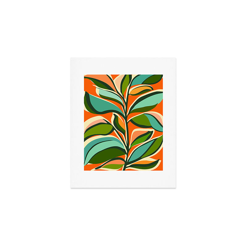 Thankful Garden - Abstract Botanical Illustration Art Print Gallery Image 1