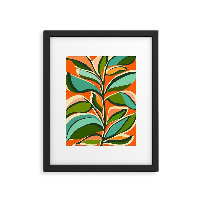 Thankful Garden - Abstract Botanical Illustration Framed Art Print Gallery Image 5