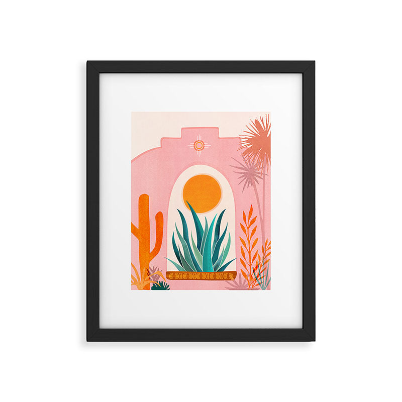 The Day Begins / Desert Garden Landscape Framed Art Print Gallery Image 5