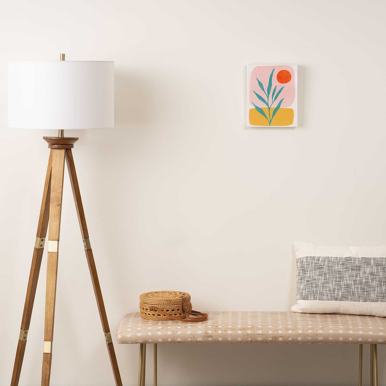 The Peaceful Place Abstract Landscape Canvas Print Gallery Image 2