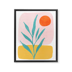 The Peaceful Place Abstract Landscape Framed Canvas Print Gallery Image 6