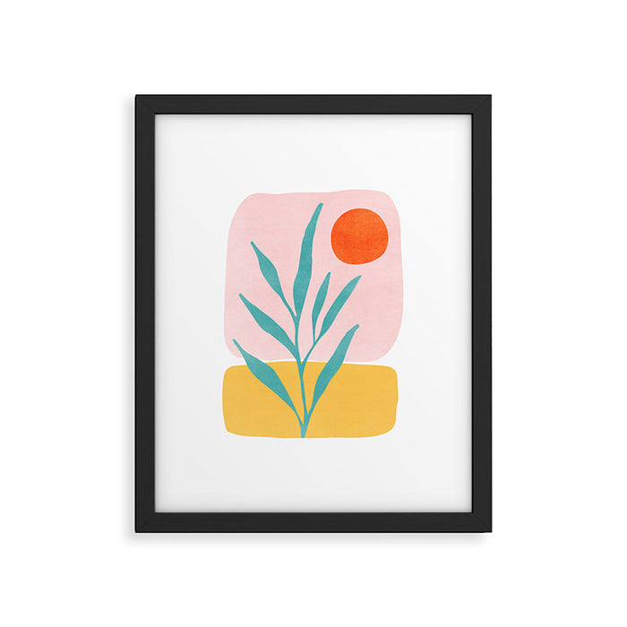 The Peaceful Place Abstract Landscape Framed Art Print Gallery Image 1