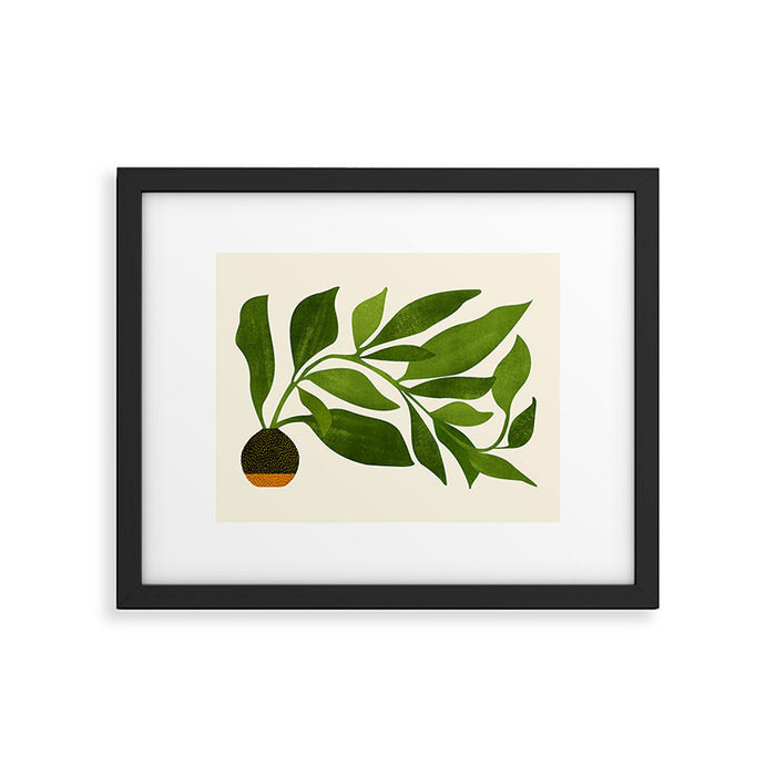 The Wanderer - House Plant Illustration Framed Art Print Gallery Image 1