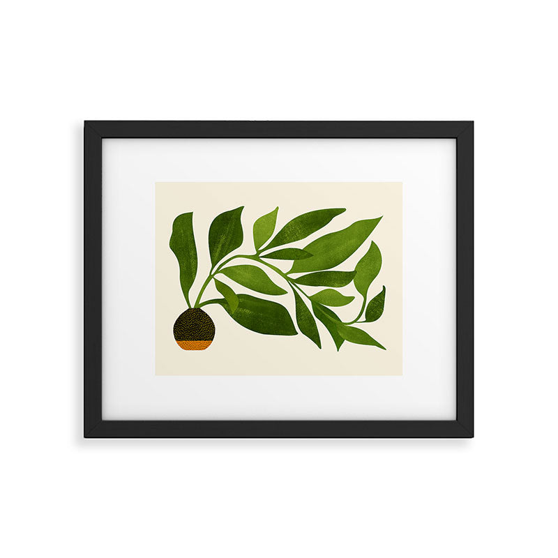 The Wanderer - House Plant Illustration Framed Art Print Gallery Image 1