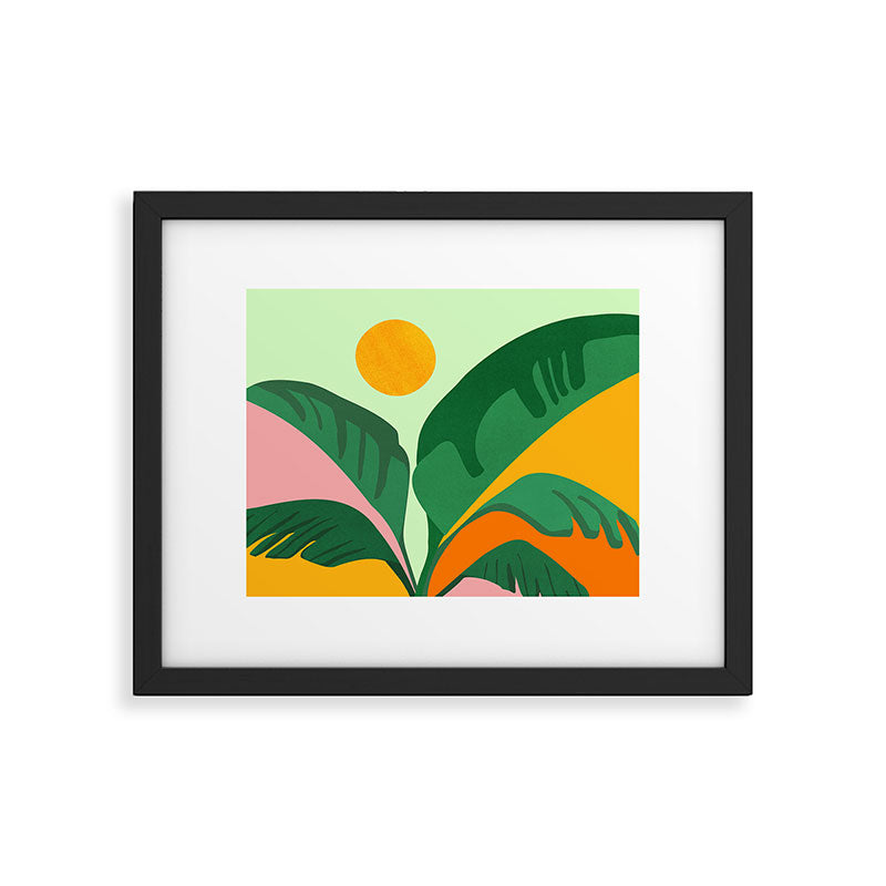 Things Are Looking Up 2 Wide View / Tropical Greenery Framed Art Print Gallery Image 5