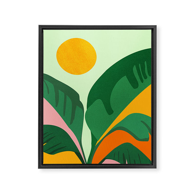 Things Are Looking Up / Tropical Greenery Framed Canvas Print Gallery Image 8