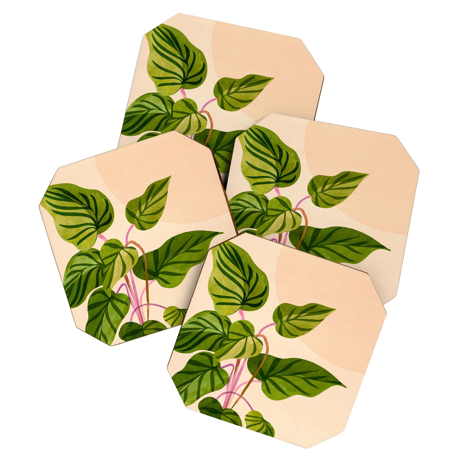 Thriving In The Sun - Cute Botanical Painting Coaster Gallery Image 1